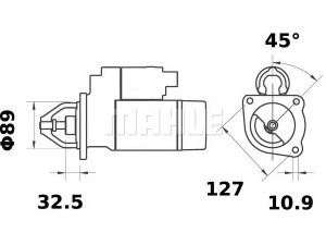 MAHLE ORIGINAL MS 307 starteris
234 986 A1, 73327998, 3542 190 M92