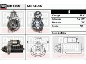 DELCO REMY DRT1360 starteris 
 Elektros įranga -> Starterio sistema -> Starteris