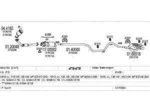 MTS C010093002612 išmetimo sistema 
 Išmetimo sistema -> Išmetimo sistema, visa