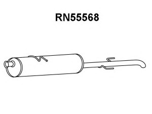 VENEPORTE RN55568 galinis duslintuvas 
 Išmetimo sistema -> Duslintuvas
4420814, 201000049R, 93168510
