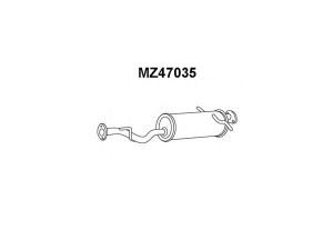 VENEPORTE MZ47035 priekinis duslintuvas 
 Išmetimo sistema -> Duslintuvas
R2F640100D