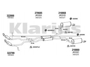 KLARIUS 080213E išmetimo sistema 
 Išmetimo sistema -> Išmetimo sistema, visa