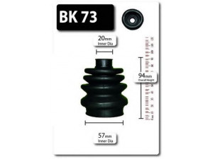 SHAFTEC BK73 gofruotoji membrana, kardaninis velenas 
 Ratų pavara -> Gofruotoji membrana