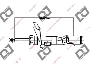DJ PARTS DS1663GS amortizatorius 
 Pakaba -> Amortizatorius
1330821, 1348848, 1348854, 1360161