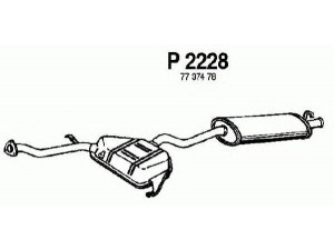 FENNO P2228 galinis duslintuvas 
 Išmetimo sistema -> Duslintuvas
7737478