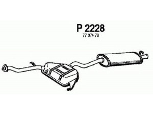 FENNO P2228 galinis duslintuvas 
 Išmetimo sistema -> Duslintuvas
7737478