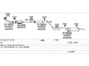 MTS C310097006991 išmetimo sistema