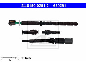 ATE 24.8190-0291.2 įspėjimo kontaktas, stabdžių trinkelių susidėvėjimas 
 Stabdžių sistema -> Susidėvėjimo indikatorius, stabdžių trinkelės
34 35 6 792 568