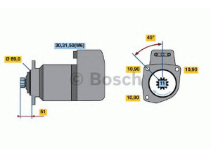BOSCH 0 001 417 002 starteris