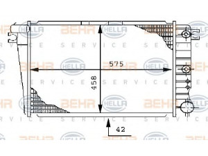 HELLA 8MK 376 710-701 radiatorius, variklio aušinimas 
 Aušinimo sistema -> Radiatorius/alyvos aušintuvas -> Radiatorius/dalys
1 707 509, 1 707 512, 17 11 1 707 509