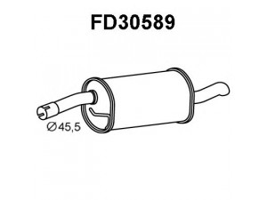 VENEPORTE FD30589 galinis duslintuvas 
 Išmetimo sistema -> Duslintuvas
1207458, 1221221, 1230562, 1316996
