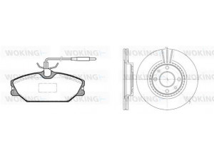 WOKING 83083.00 stabdžių rinkinys, diskiniai stabdžiai 
 Stabdžių sistema -> Diskinis stabdys -> Stabdžių remonto rinkinys
6000008895, 7700780892, 7700813549