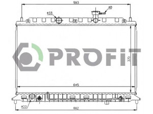 PROFIT PR 2910A6 radiatorius, variklio aušinimas 
 Aušinimo sistema -> Radiatorius/alyvos aušintuvas -> Radiatorius/dalys
253101G000, 253101G100
