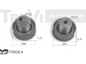 TREVI AUTOMOTIVE KD1186 paskirstymo diržo komplektas 
 Techninės priežiūros dalys -> Papildomas remontas