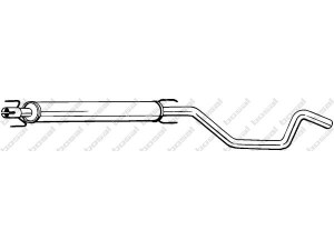 BOSAL 285-121 vidurinis duslintuvas 
 Išmetimo sistema -> Duslintuvas
13124159, 58 52 233, 58 52 555