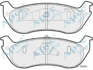 APEC braking PAD1385 stabdžių trinkelių rinkinys, diskinis stabdys