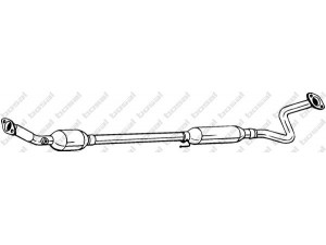 BOSAL 090-432 katalizatoriaus keitiklis 
 Išmetimo sistema -> Katalizatoriaus keitiklis
17410-22260, 17410-22440