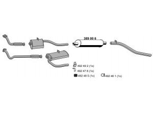 ERNST 040895 išmetimo sistema 
 Išmetimo sistema -> Išmetimo sistema, visa