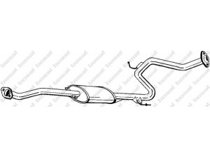 BOSAL 283-835 vidurinis duslintuvas 
 Išmetimo sistema -> Duslintuvas
KF16-40-300A, KF16-40-300A9S