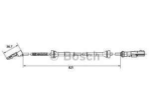 BOSCH 0 265 007 937 jutiklis, rato greitis
