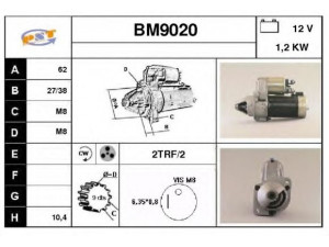 SNRA BM9020 starteris