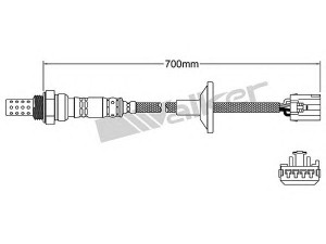 WALKER PRODUCTS 250-24918 lambda jutiklis 
 Variklis -> Variklio elektra
89465 20740, 89465 42060, 89465 42120