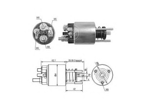 ERA 227284 solenoidinis jungiklis, starteris 
 Elektros įranga -> Starterio sistema -> Solenoidinis jungiklis