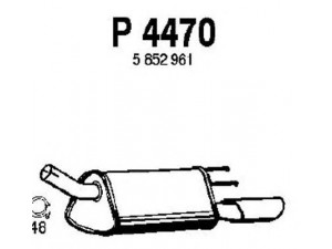 FENNO P4470 galinis duslintuvas 
 Išmetimo sistema -> Duslintuvas
5852082, 5852853, 5852961, 852969