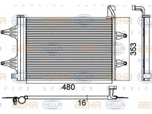 HELLA 8FC 351 301-531 kondensatorius, oro kondicionierius 
 Oro kondicionavimas -> Kondensatorius
6Q0 820 411 J, 6Q0 820 411 K, 6Q0 820 411 B