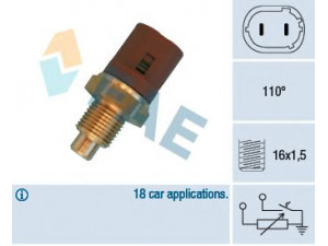 FAE 34450 siuntimo blokas, aušinimo skysčio temperatūra 
 Elektros įranga -> Jutikliai
4500057, 77 00 300 648, 9160357