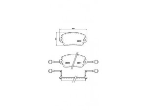 BREMBO P 23 007 stabdžių trinkelių rinkinys, diskinis stabdys 
 Techninės priežiūros dalys -> Papildomas remontas
5888544, 82315602