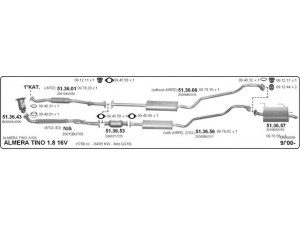 IMASAF 558000006 išmetimo sistema 
 Išmetimo sistema -> Išmetimo sistema, visa