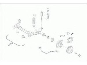 SACHS VW-LUPO-RS004 vairavimo mechanizmas; rato pakaba 
 Ašies montavimas/vairavimo mechanizmas/ratai -> Prekių paieška pagal schemą