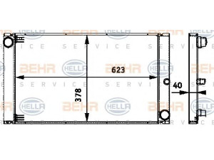 HELLA 8MK 376 719-121 radiatorius, variklio aušinimas 
 Aušinimo sistema -> Radiatorius/alyvos aušintuvas -> Radiatorius/dalys
17 11 7 792 832, 7 792 832