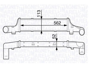 MAGNETI MARELLI 351319202500 tarpinis suslėgto oro aušintuvas, kompresorius 
 Variklis -> Oro tiekimas -> Įkrovos agregatas (turbo/superįkrova) -> Tarpinis suslėgto oro aušintuvas
210 500 12 00, 210 500 18 00, A 210 500 12 00