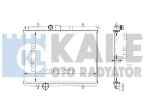 KALE OTO RADYATÖR 216299 radiatorius, variklio aušinimas 
 Aušinimo sistema -> Radiatorius/alyvos aušintuvas -> Radiatorius/dalys
1330-B2, 1330-F2, 1330-G6, 1330.B2