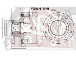 ASVA FDWH-TRR rato stebulė 
 Ašies montavimas/vairavimo mechanizmas/ratai -> Rato stebulė/montavimas -> Rato stebulė
1377911