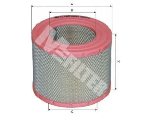 MFILTER A 531 oro filtras 
 Techninės priežiūros dalys -> Techninės priežiūros intervalai
17801-41110, 17801-54060, 178 015 40 60