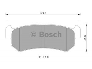 BOSCH 0 986 AB1 442 stabdžių trinkelių rinkinys, diskinis stabdys 
 Techninės priežiūros dalys -> Papildomas remontas
96405131, 96405131, 96405131