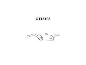 VENEPORTE CT15198 galinis duslintuvas 
 Išmetimo sistema -> Duslintuvas
9456113880, 9456171880, 1726E5
