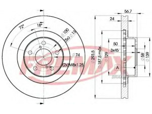 FREMAX BD-2630 stabdžių diskas 
 Stabdžių sistema -> Diskinis stabdys -> Stabdžių diskas
26300 AE060, 26300-AE060, 26300-AE061