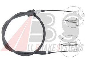 A.B.S. K19844 trosas, stovėjimo stabdys 
 Stabdžių sistema -> Valdymo svirtys/trosai
504201383