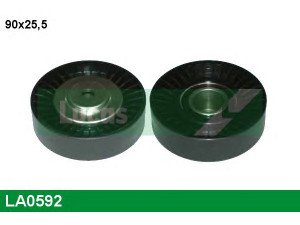 LUCAS ENGINE DRIVE LA0592 kreipiantysis skriemulys, V formos rumbuotas diržas 
 Diržinė pavara -> V formos rumbuotas diržas/komplektas -> Laisvasis/kreipiamasis skriemulys