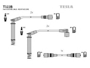 TESLA T322B uždegimo laido komplektas 
 Kibirkšties / kaitinamasis uždegimas -> Uždegimo laidai/jungtys
1612560