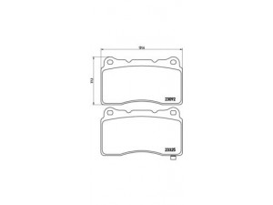 BREMBO P 54 039 stabdžių trinkelių rinkinys, diskinis stabdys 
 Techninės priežiūros dalys -> Papildomas remontas
4605A049, 4605A572, 4605A694, MR407376