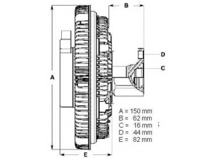 BERU LK068 sankaba, radiatoriaus ventiliatorius 
 Aušinimo sistema -> Radiatoriaus ventiliatorius
MD 006330