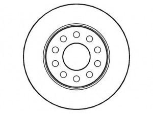 NATIONAL NBD711 stabdžių diskas 
 Stabdžių sistema -> Diskinis stabdys -> Stabdžių diskas
4AO 615 601B