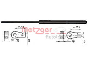 METZGER 2110405 dujinė spyruoklė, gaubtas 
 Kėbulas -> Dujinės spyruoklės
8D0 823 359, 8D0 823 359A, 8D0 823 359B