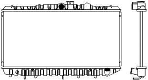 SAKURA  Automotive 1460-0109 radiatorius, variklio aušinimas