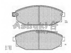 ASHUKI 1080-3250 stabdžių trinkelių rinkinys, diskinis stabdys 
 Techninės priežiūros dalys -> Papildomas remontas
S2000100, SB000027, SB000100, 58101-M1A00